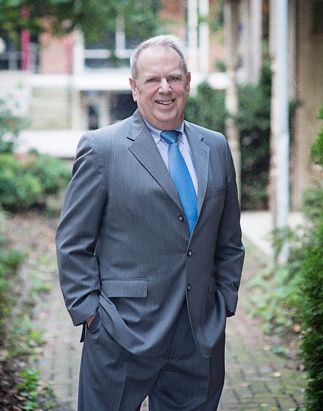 Portrait photo of Hagerstown attorney James Stone